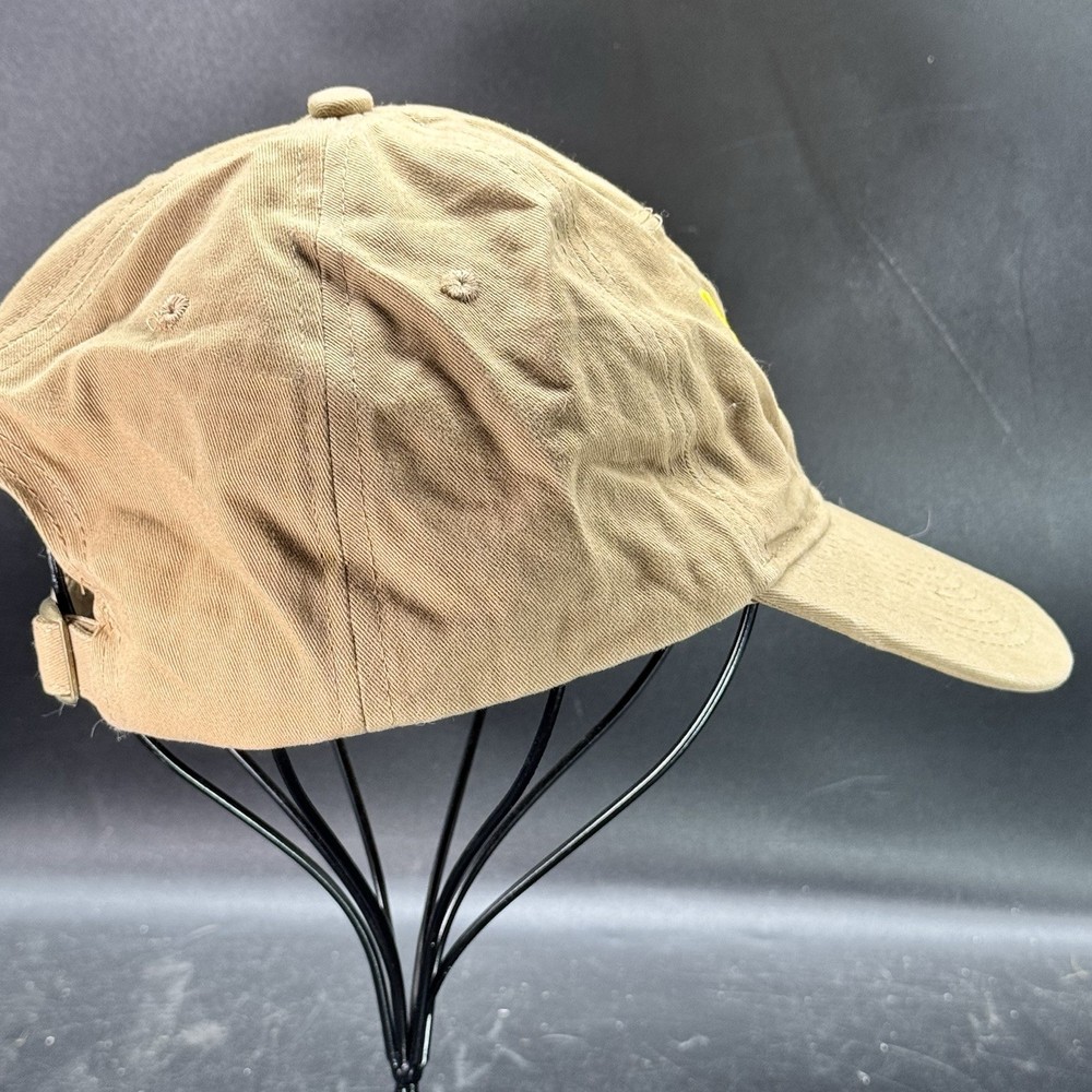 Cabelas Club Baseball Hat StrapBack Adjustable Embroidered Tan Yellow Script