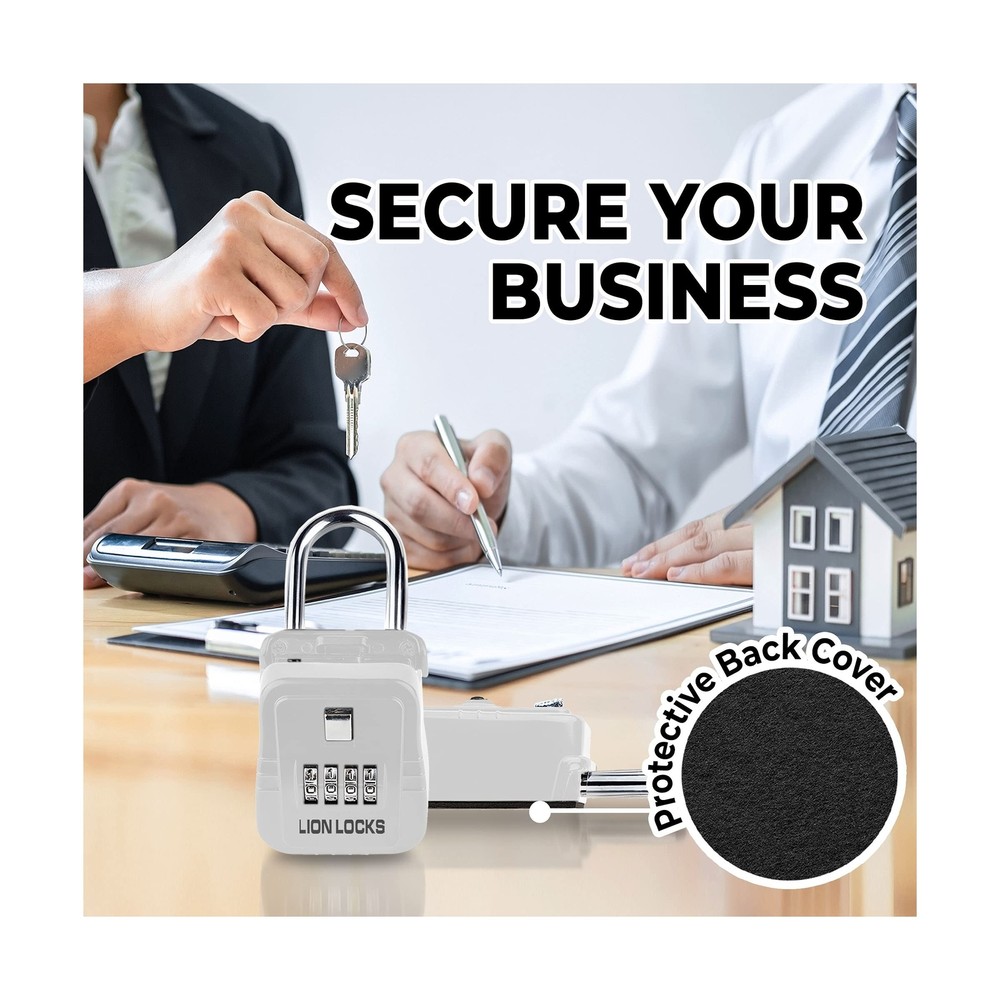 Lion Locks 1500 Key Storage Lockbox, 12 Pack Set-Your-Own Code Lock Portable ...