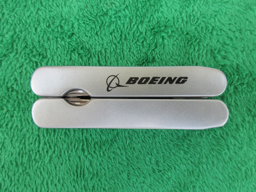 Boeing Logo Multi Tool Folding Knife w/ Sheath