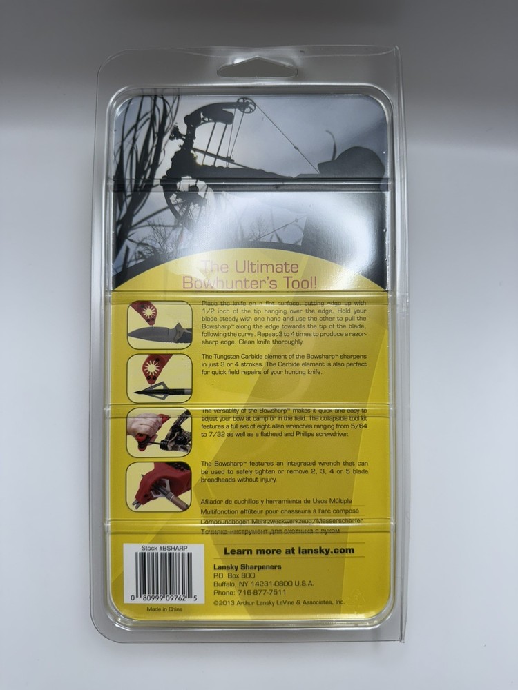 LANSKY BROADHEAD & KNIFE SHARPENER PLUS ARROW TOOL & MULTI-TOOL