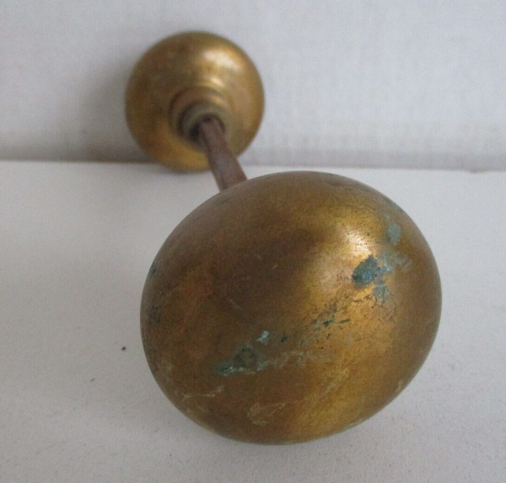Antique Victorian Solid Brass Door Knob set