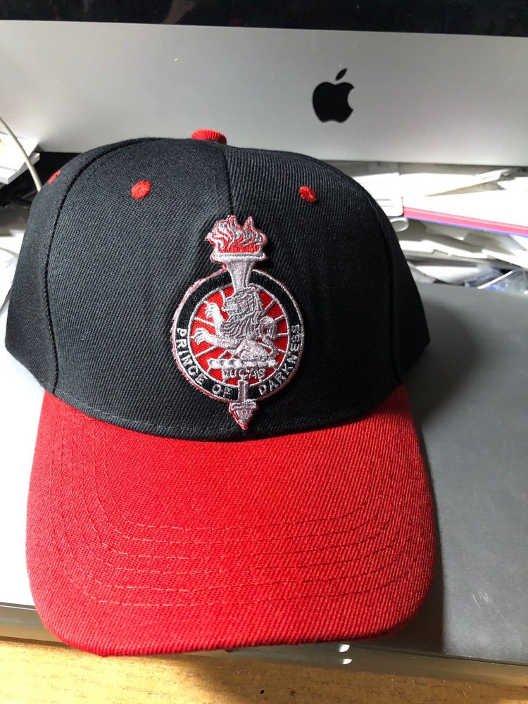 LUCAS BRITISH CAR BASEBALL CAP BLACK /RED QUALITY HAT RED PATCH SUPER LIGHT
