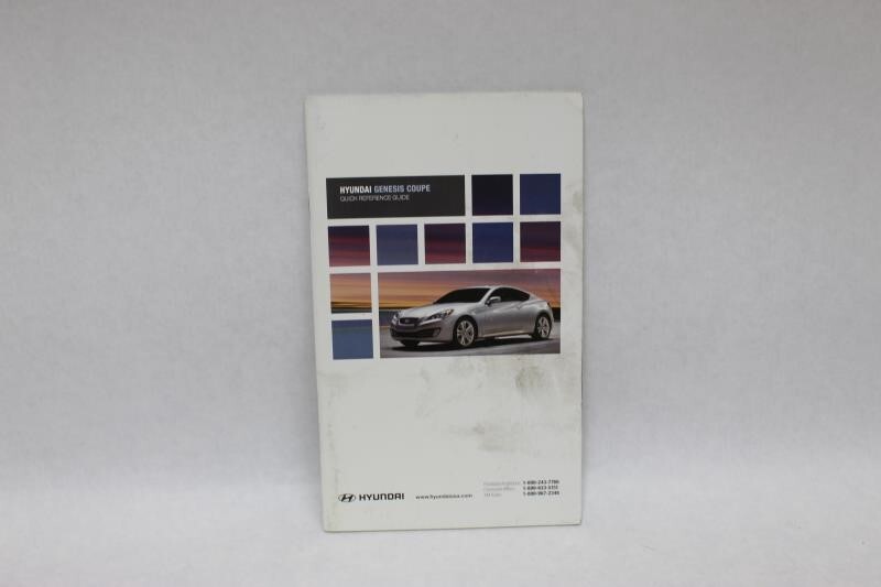 GENESIS 2010 Owners Manual 2448980