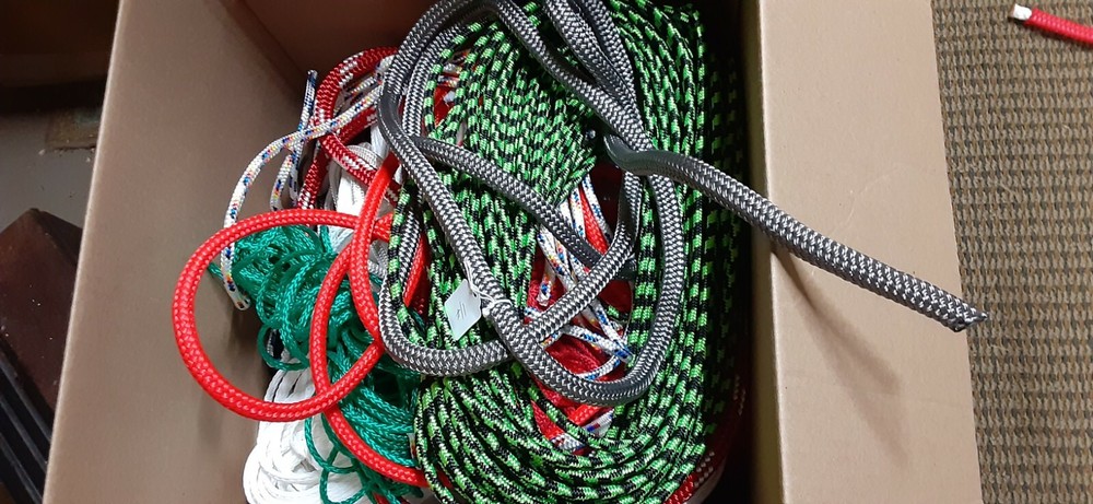 44 lb. Rope assortment box. Custom list for roll