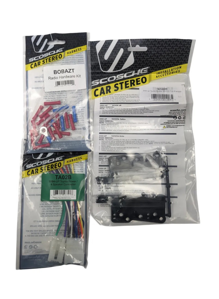 Scosche ICTA3BN Double DIN Radio Install Dash Kit