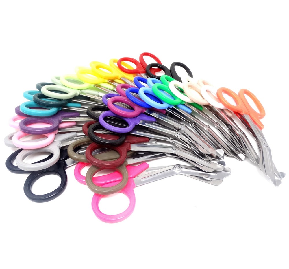 24 Pcs Heavy Duty Sharp Scissors For Cutting Arts & Crafts Raw Fabric Materials