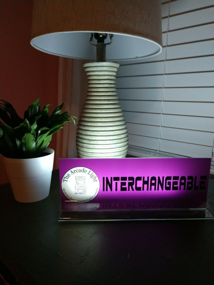 SCRAMBLE Backlit 4" x 11" Arcade Marquee by The Arcade Light