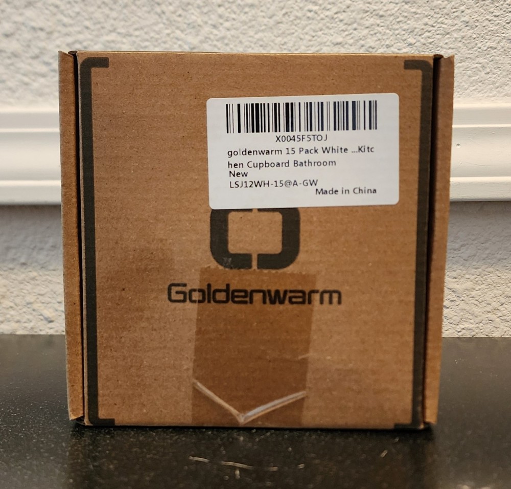 Goldenwarm 15 Pack White Kitchen Cupboard Bathroom