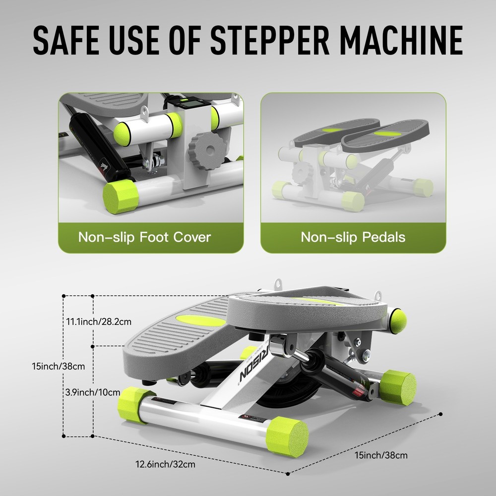 HARISON Mini Stepper with LCD Display & Resistance Adjustment, Home Office Fitne