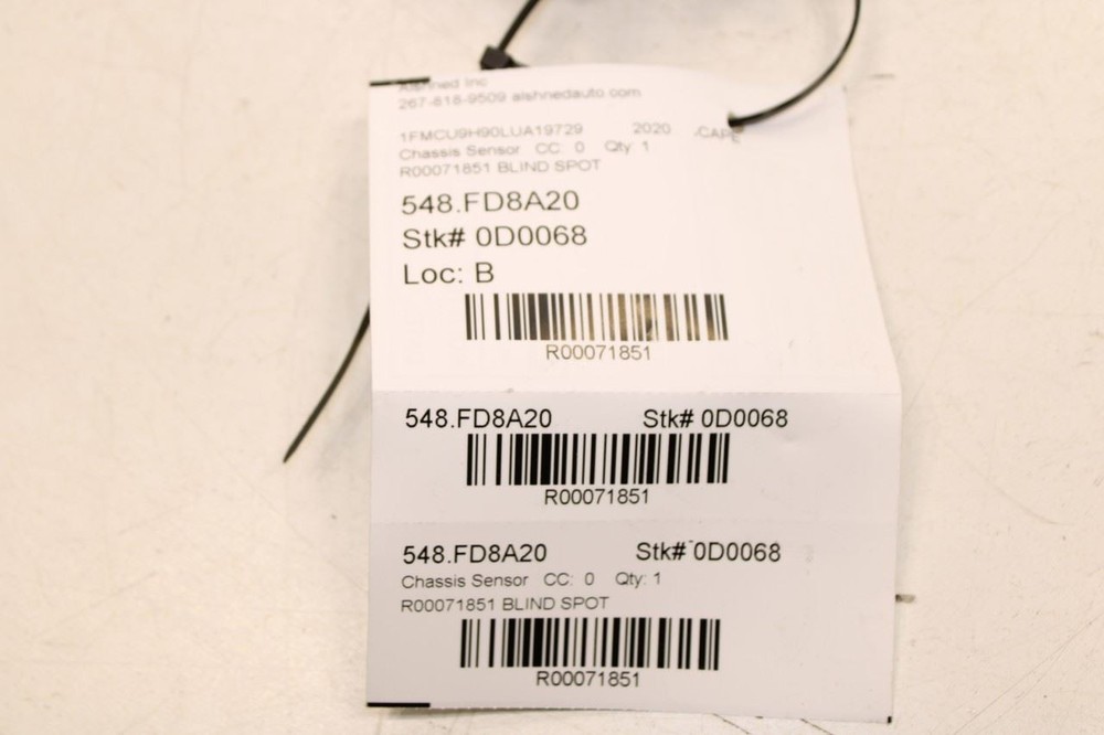 2020-2022 Ford Escape SEL Rear Right Blind Spot Detection Radar Sensor Module