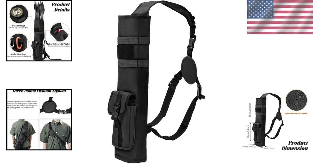 High-Quality Soft Shell Quiver with Three-Point Carry System - Unisex Design