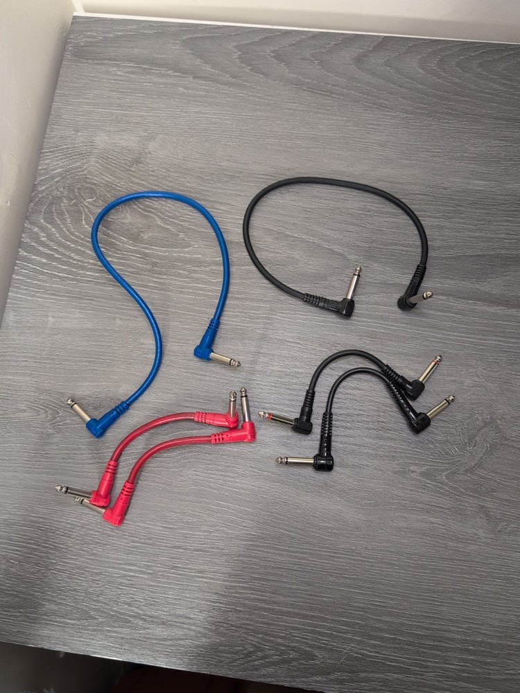 Lot Of 6 Guitar Patch Cables