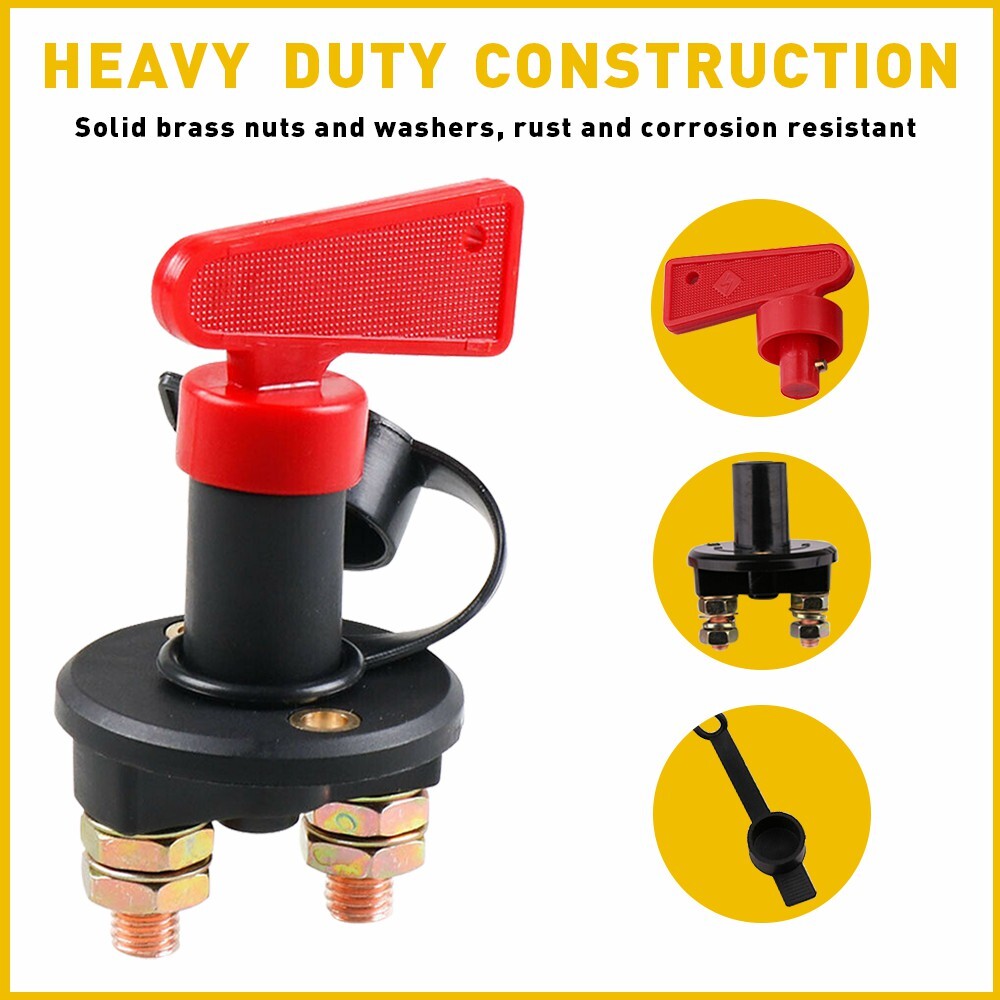 Master Quick Battery Disconnect Power Shut Cut Off Switch 12V 24V Universal