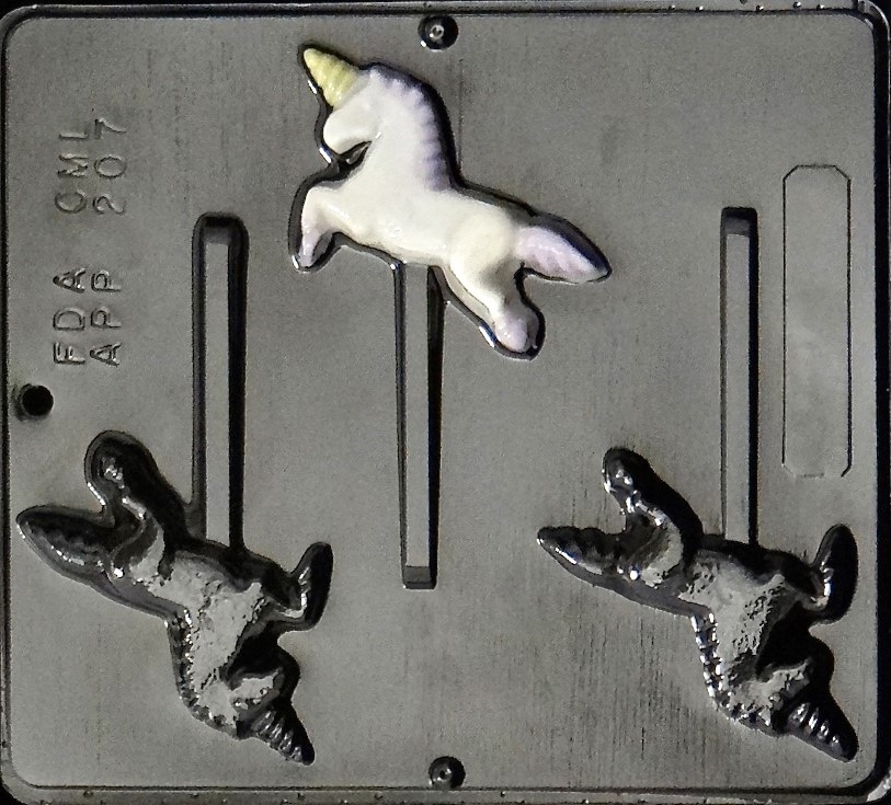 Unicorn Lollipop Chocolate Candy Mold 207 NEW