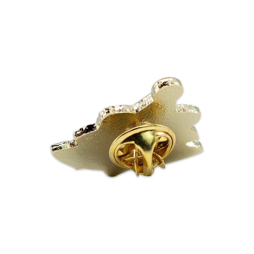 Shining Past Master Masonic Lapel Pin - [Gold][1'' Tall]
