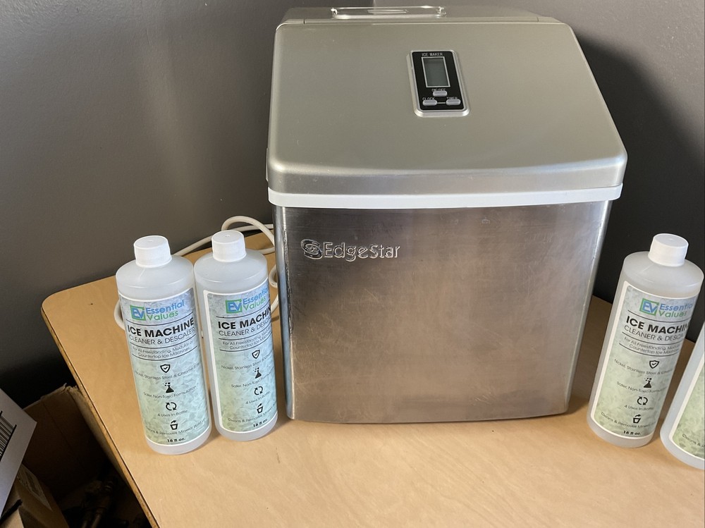 Edgestar Compact Portable Ice Maker Machine Party Bar Stainless Steel ￼