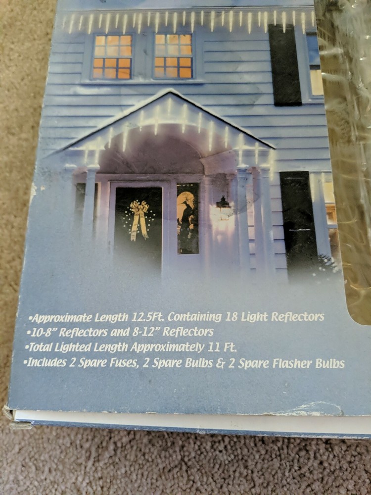 Enchanted Forest Icicle Reflector Light Set New Free Ship