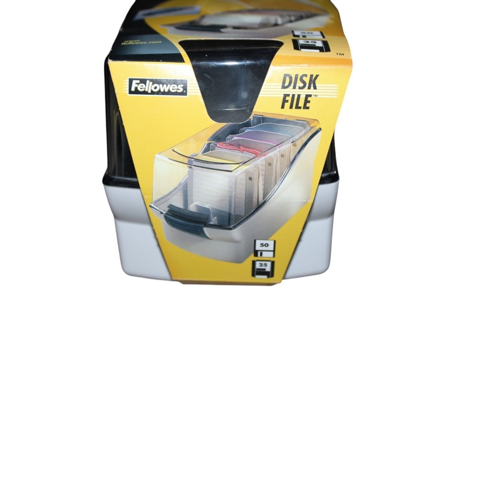 Fellowes Computer Disk File Storage 3.5" Disk Holds 50 Disks or 25 Zip Disks