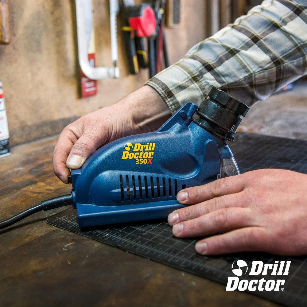 DD350X Drill Bit Sharpener - 3/32" to 1/2" - Electric Sharpener - High Speed & P