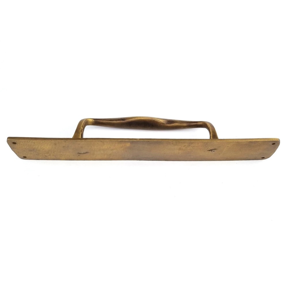 2 PCS 12" x 2" barn door grab Solid Brass Large plain Handle 30cm Pull heavy PUB
