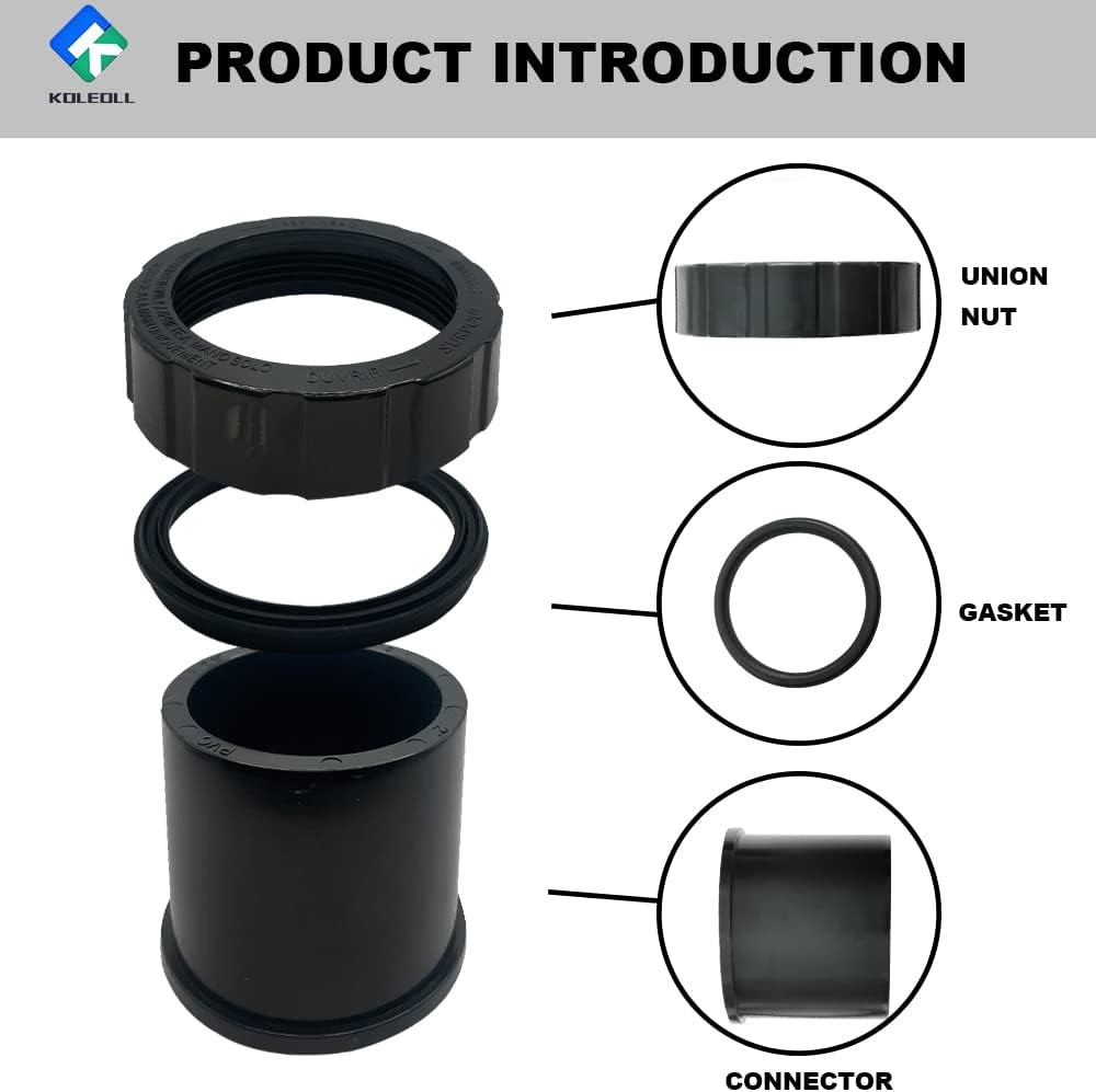 SPX3200UNKIT Union Connector Replacement Kit Compatible with Hayward Select Hayw