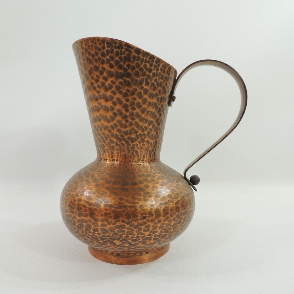 German 7" Hammered Copper Pitcher by WALL Handarbeit