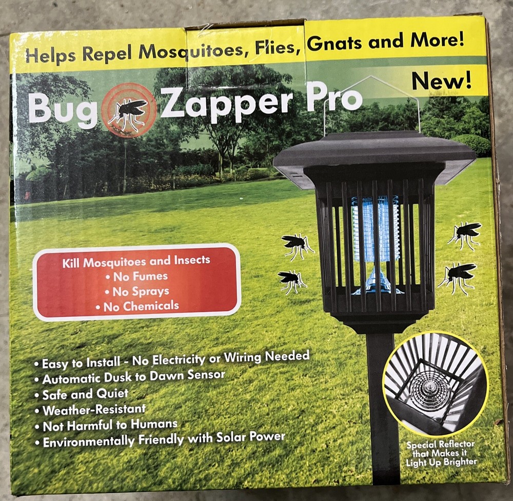 Bug Zapper Pro Solar Powered LED Light #PB333