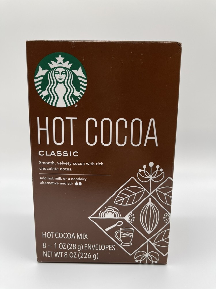 Starbucks Classic Hot Cocoa, 8 envelopes. 8 Oz Total.