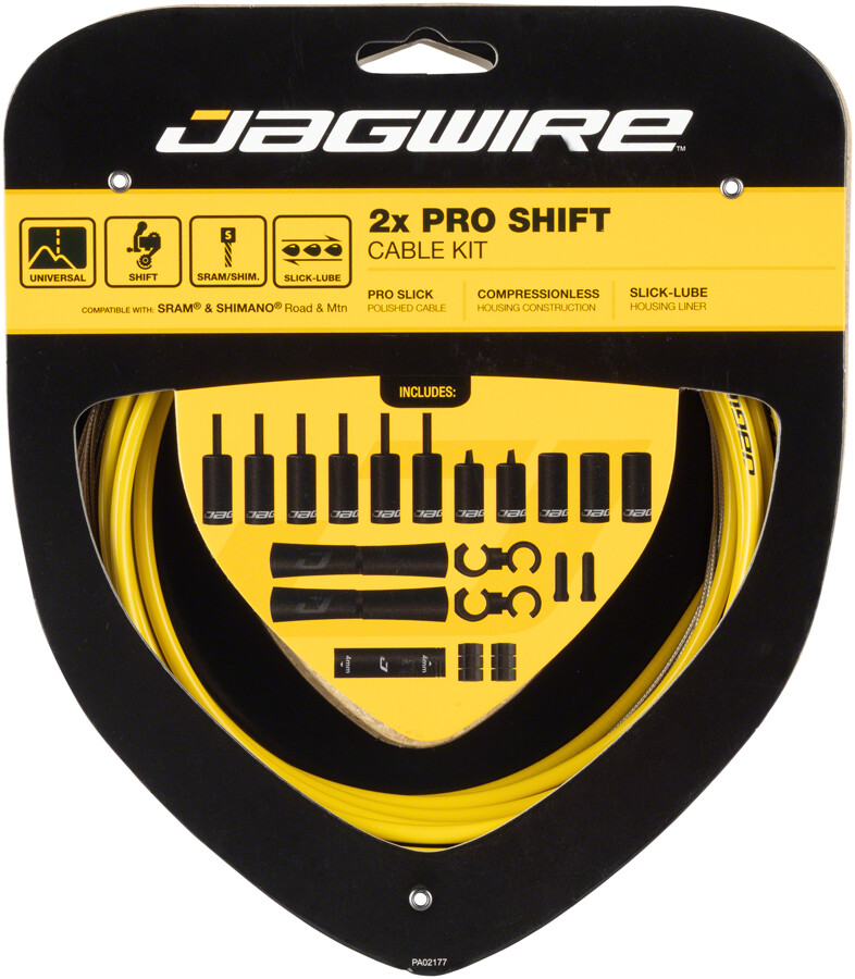 Jagwire Pro Shift Kit Black, Gray, Green, White, Blue, Yellow, Celeste, Red