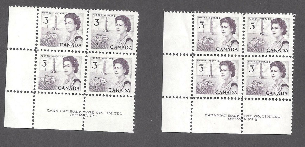 Canada # 456 MINT NH VF CENTENNIAL PLATE BLOCKS 1 & 2 BS30434