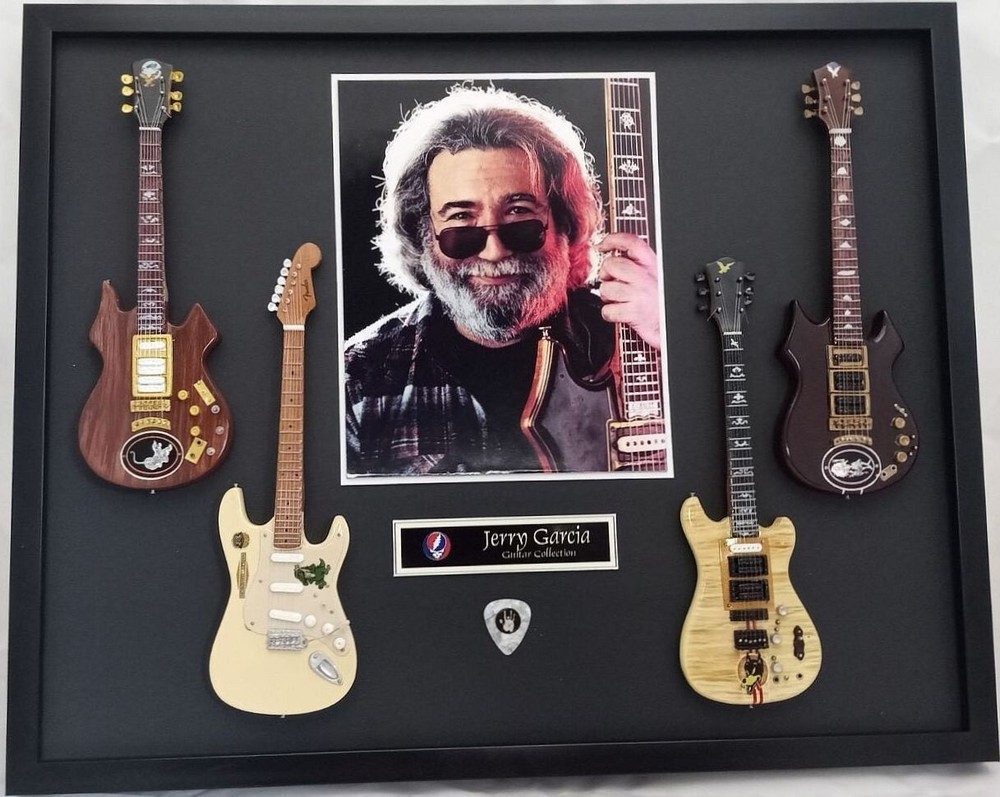JERRY GARCIA Guitar Frame Shadowbox Grateful Dead