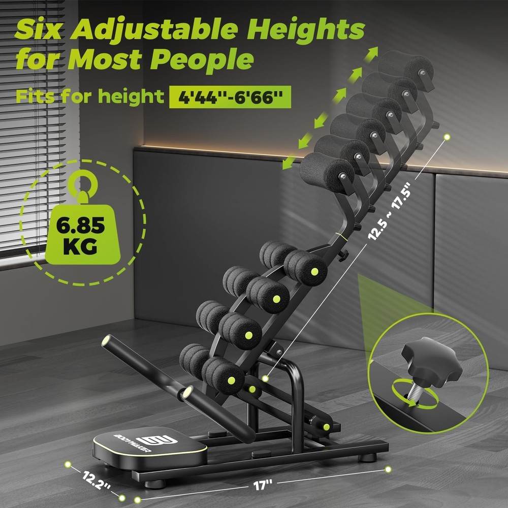 Mini Inversion Chair for Back Pain Relief, Compact Foldable Back Stretcher wi...