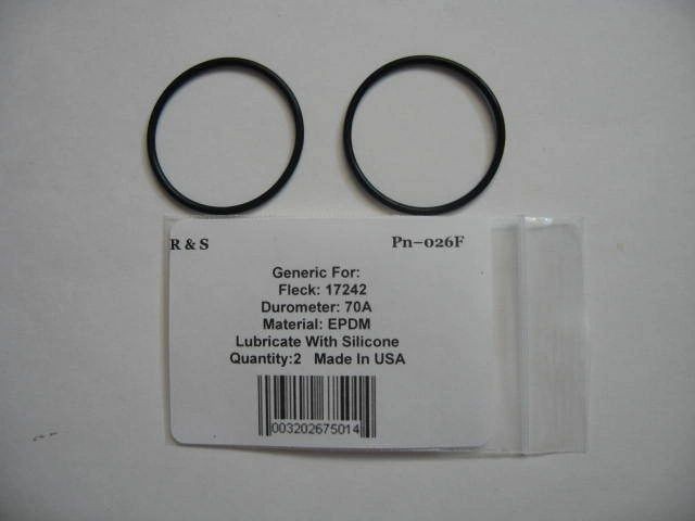2 Fleck 17242  o-rings / R&S 026F / FDA EPDM Material.(