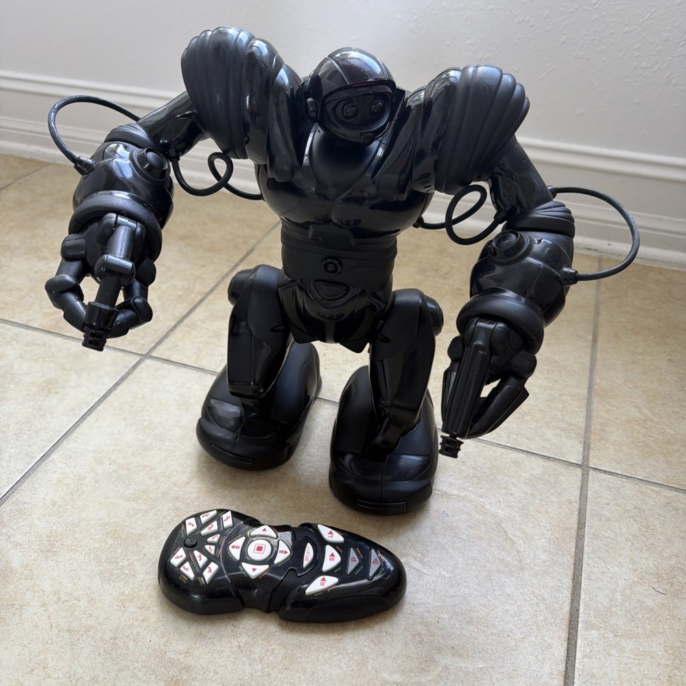 Robosapian RS Blue Interactive Dancing Toy Robot Tested Works No Remote