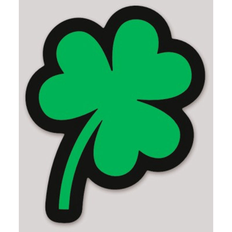 2 Inch Non-Reflective 3 Three Leaf Clover Vinyl Sticker
