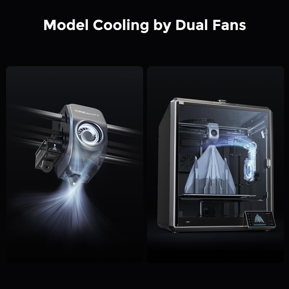 Creality K1 Max 3D Printer, 600mm/s High-Speed w/Auto Leveling Smart AI Function