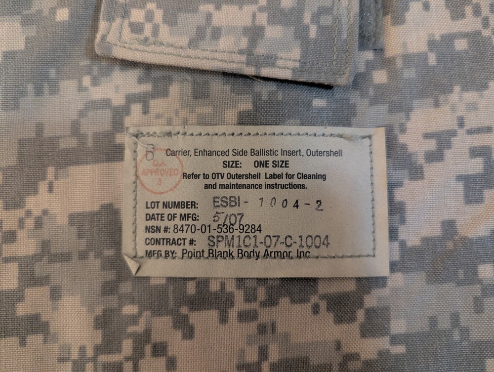 USGI Molle Side Carrier ACU Digital Camo