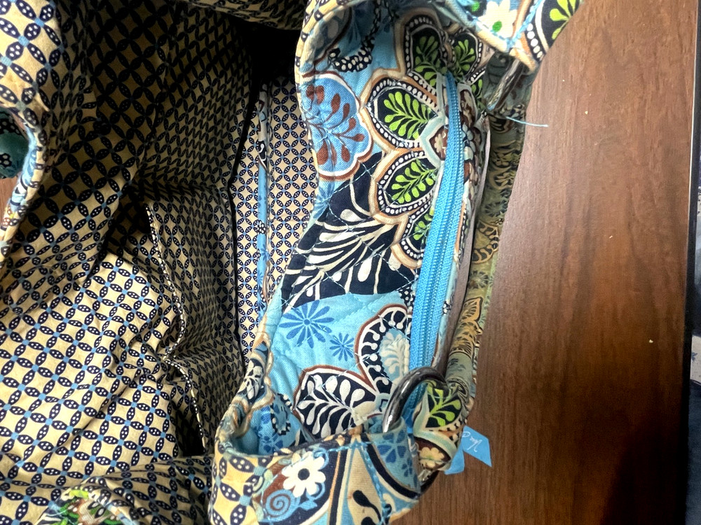 Vera Bradley Purse, Blue Paisley Pattern