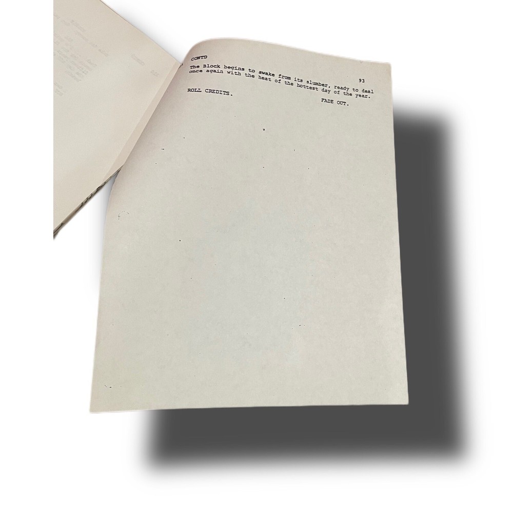 DO THE RIGHT THING Spike Lee Original Script Screenplay Movie Prop