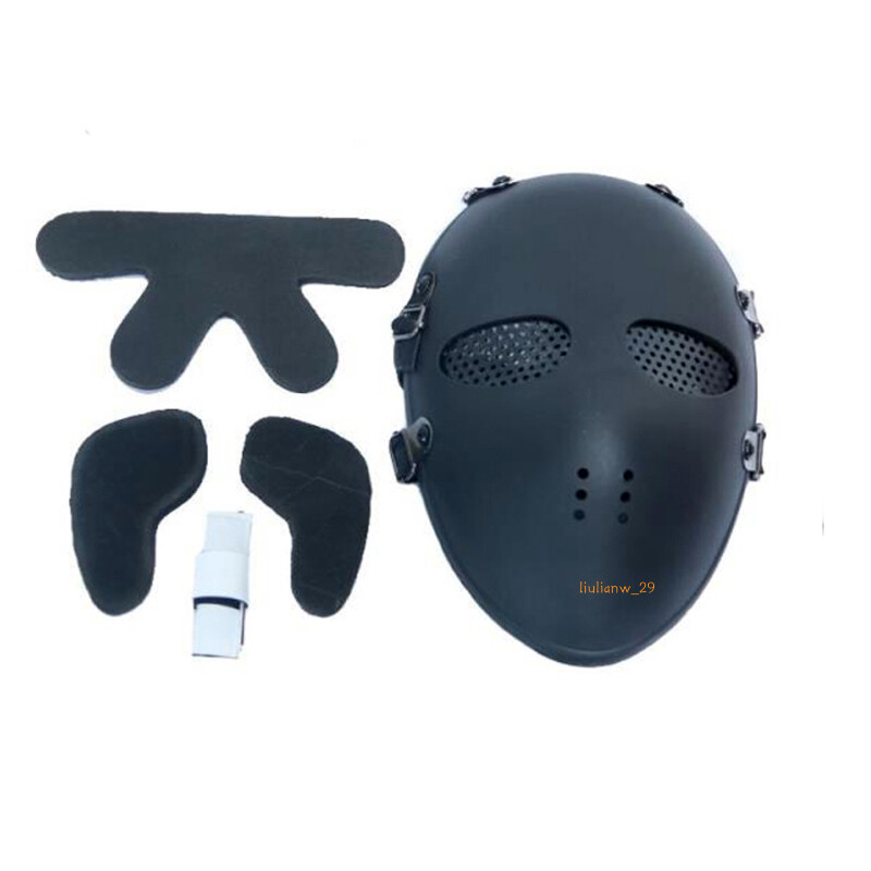 US Protective Mask Breathable Full Mesh Face Motion Guard Hunting Protect Black
