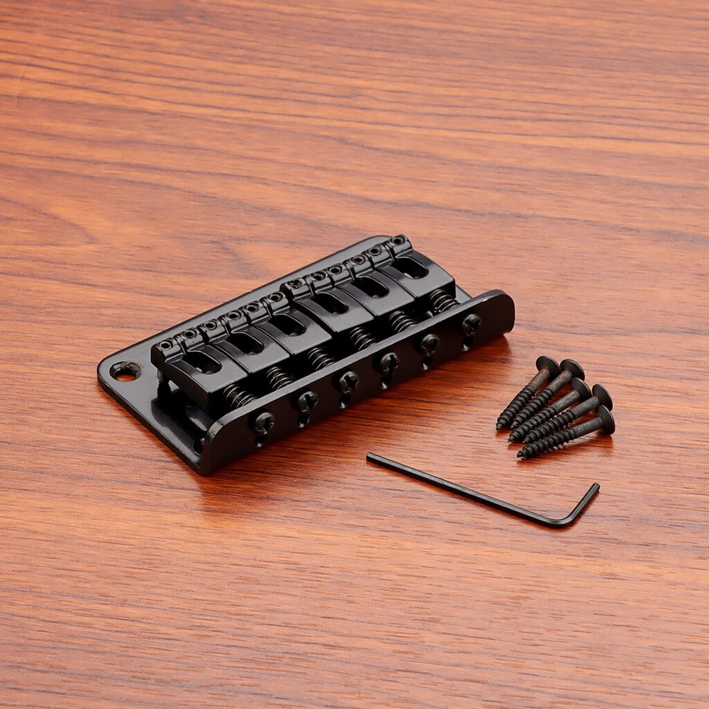Black 6 String Hardtail Fixed Guitar Bridge for Telecaster Tele TL ST Strat