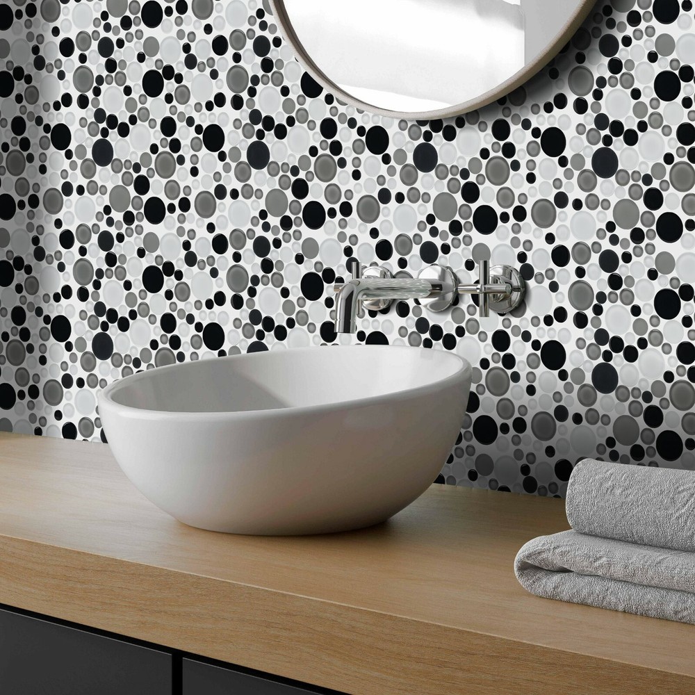 Simple Tile - Glass Mosaic Tile For Kitchen Backsplash, GM 4102A - Tapioca