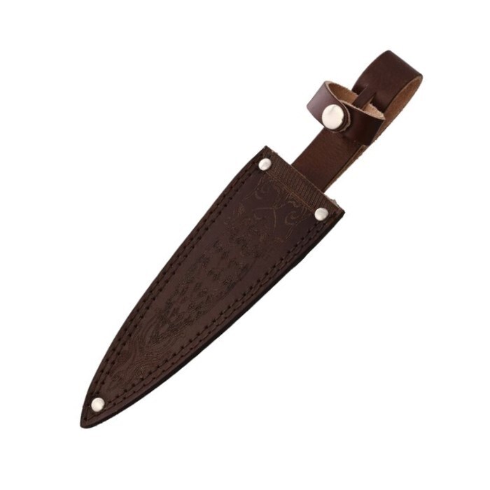 Rough Ryder Pine Cone Fixed Knife 6.75" Stainless Spear Blade Synthetic Handle