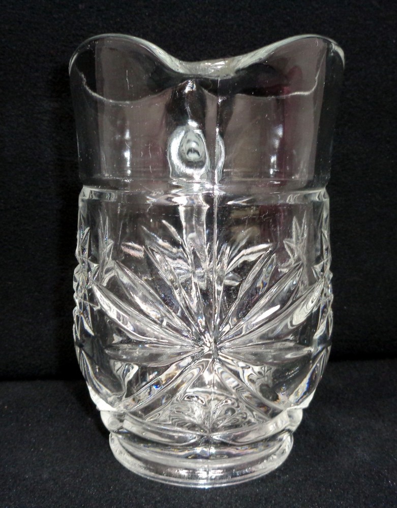 Cut Glass 6" Water Pitcher