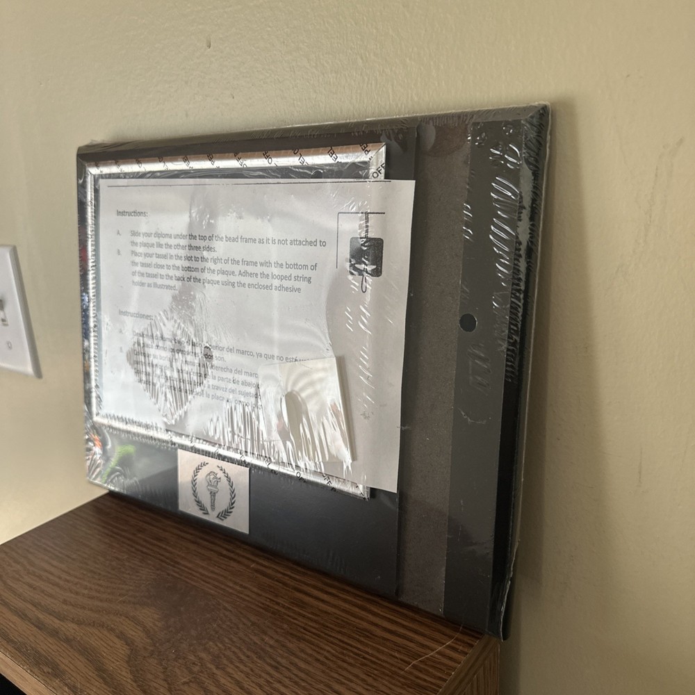 Diploma Frame With Tassel Holder, Wall Hanging