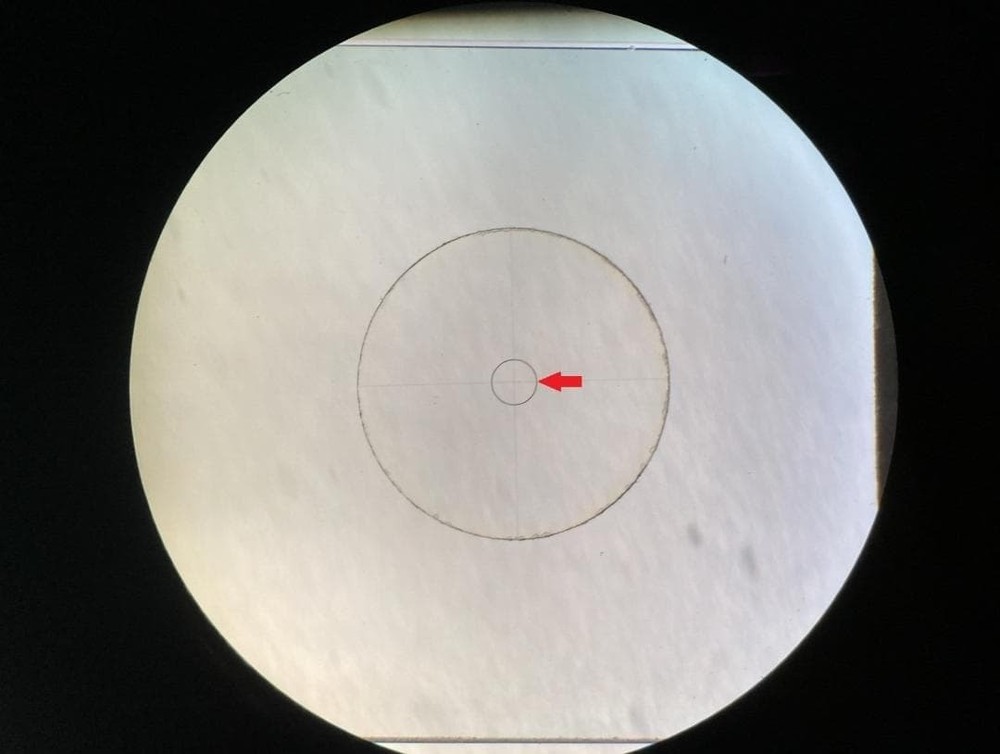 Antique Microscope Accessory – Carl Zeiss Cross Table Centering Glass