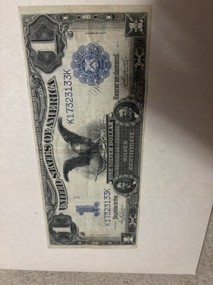 1899 Black Eagle Silver Certificate, uncertified