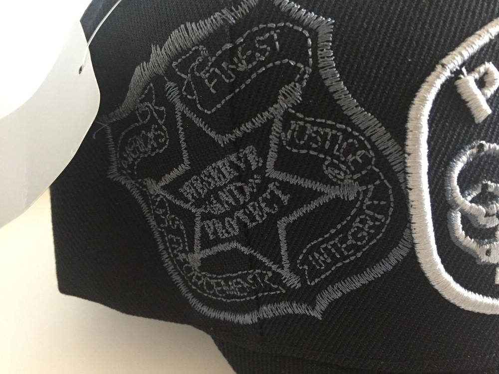 Police Ball Cap / Hat, Blue Flag Draped