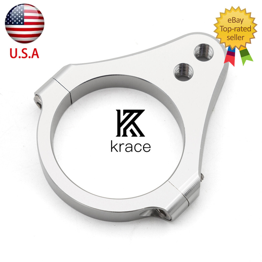 43mm Universal Motorcycle CNC Steering Damper Fork Frame Mount Clamp Bracket USA