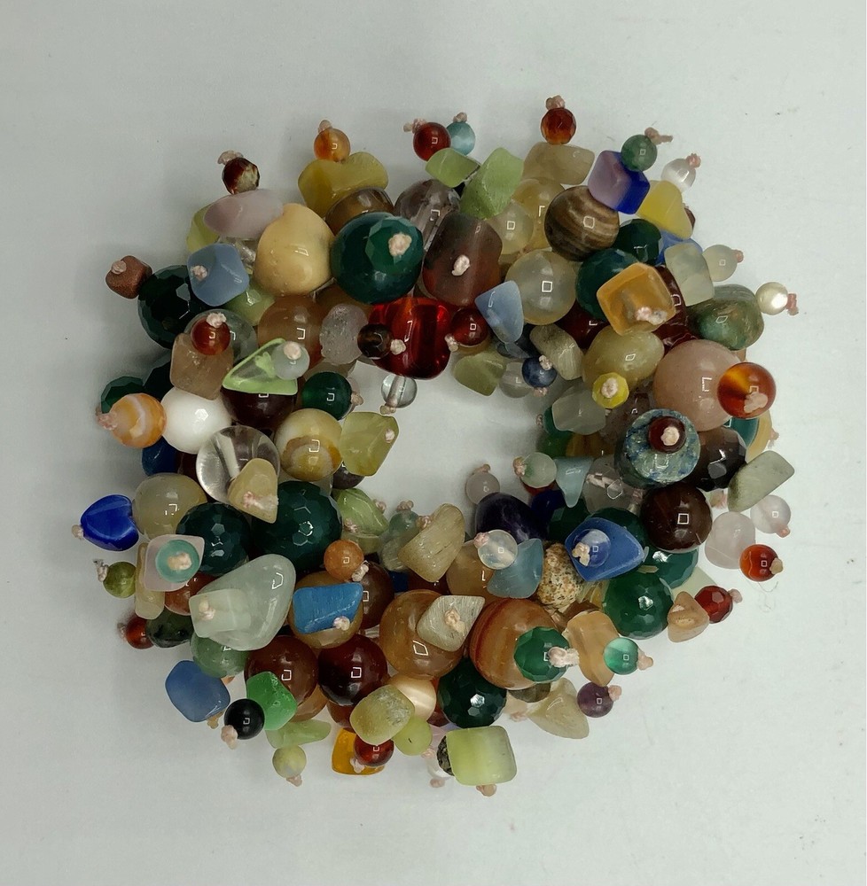 Artisan Muticolor Glass Bead Bracelet /b